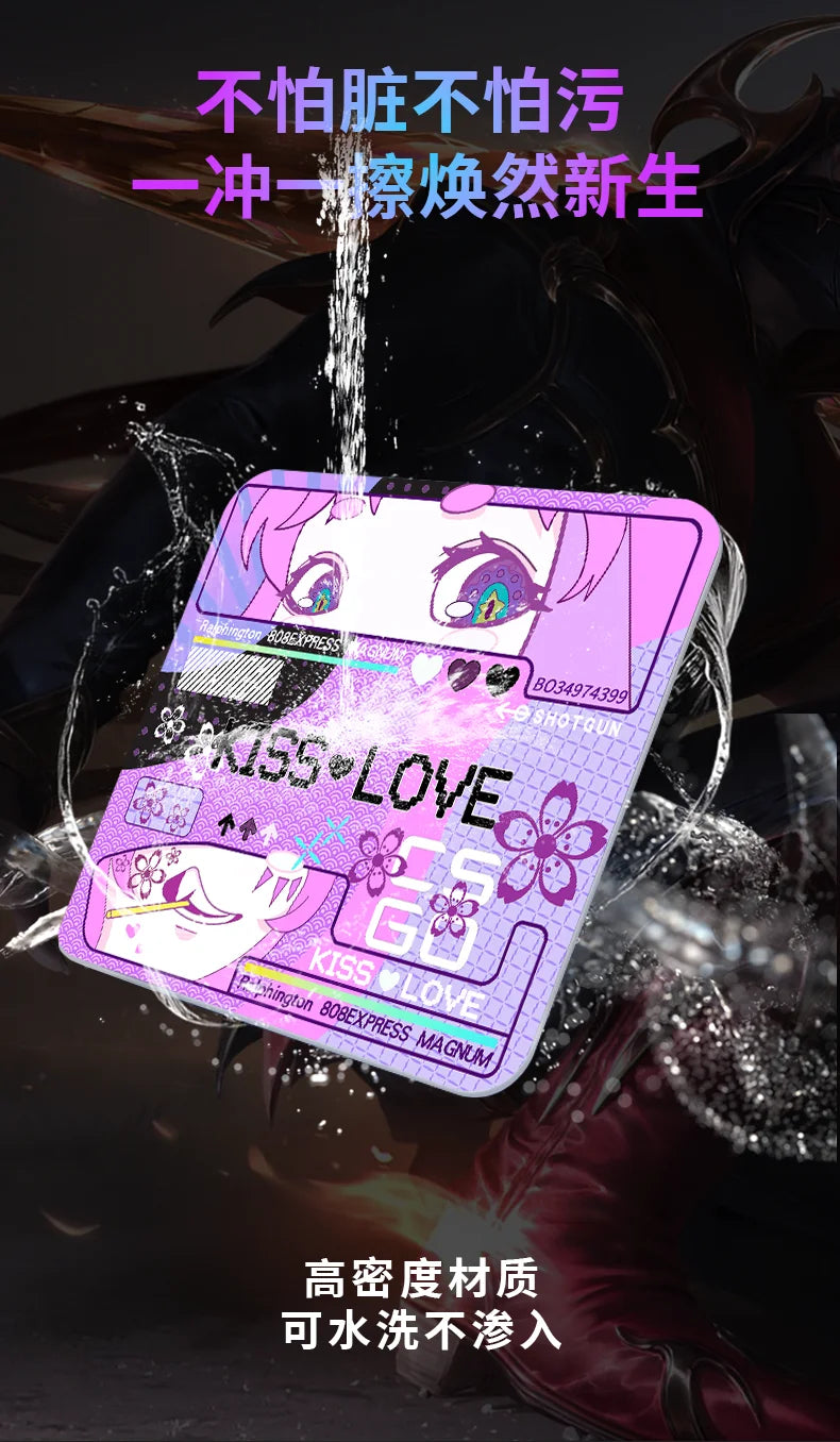 Skypad SORA YUME Glass Gaming Mouse Pad 260x210mm Smooth Frosted Surface Customize Mat FPS Office Esports Game Glass Mouse Pads