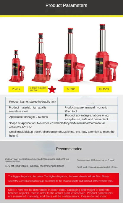 12T/16T/20T/30T/32T/50T vertical hydraulic jack car car tire changing tool  car jack