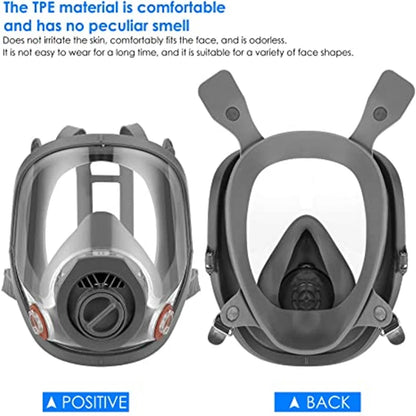 6800 Anti-gas full face mask spray paint chemical grinding activated carbon for gas mechanical polishing logging coating welding