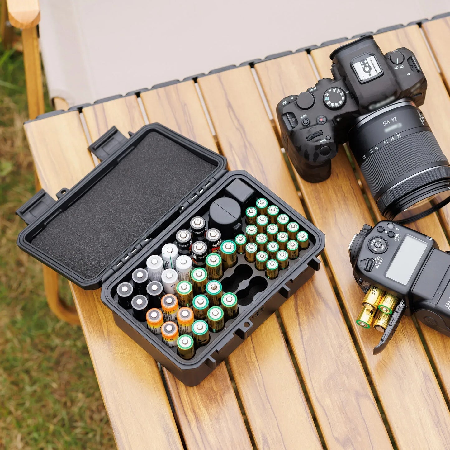 Multi Slots 18650/21700/AA/AAA/Coin Battery Case Storage Box Container Holder IP67 Waterproof And Dustproof Battery Storage Box