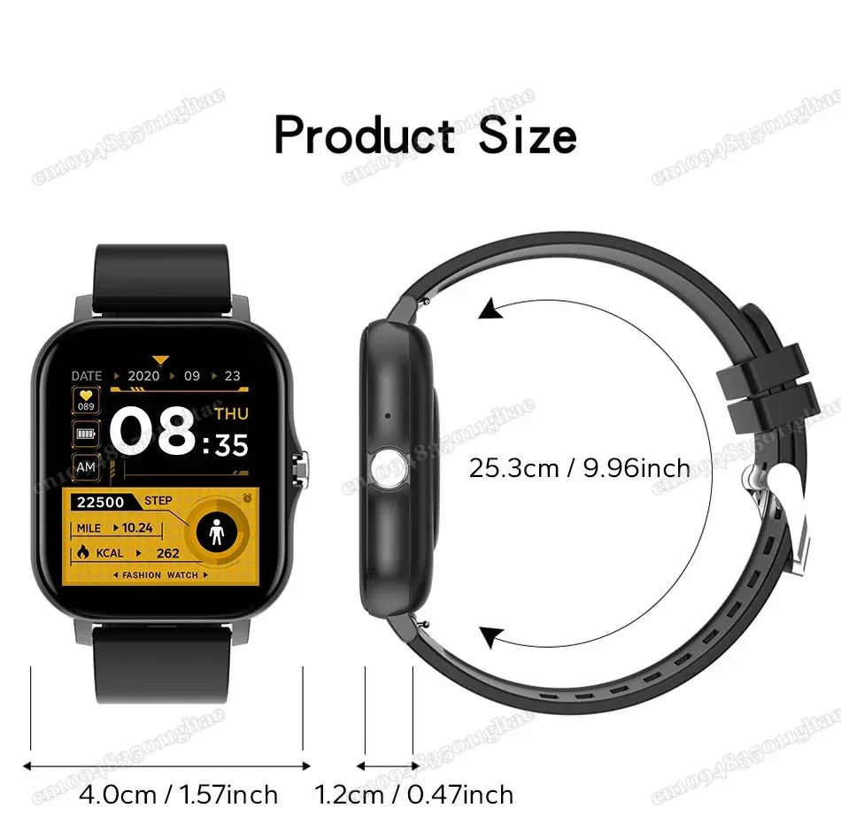 New Smart Watch Android IOS Phone 1.44 Inch Color Screen Bluetooth Call Blood Oxygen/Pressure Monitoring Smart Watch Women Men