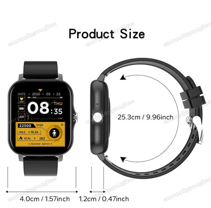 New Smart Watch Android IOS Phone 1.44 Inch Color Screen Bluetooth Call Blood Oxygen/Pressure Monitoring Smart Watch Women Men