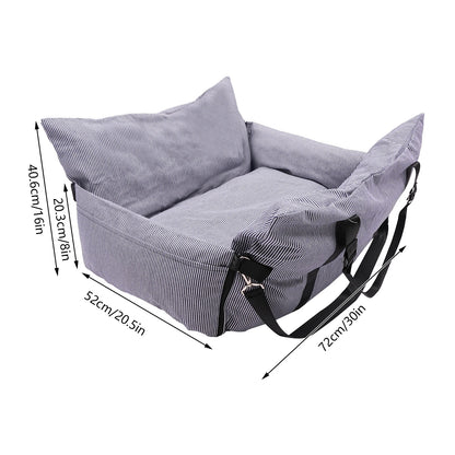 Dog Car Seat, Portable Pet Seat, Dog Car Travel Carrier Bed For Dogs, Cats, And Other Pets  76.2*52*40.6cm