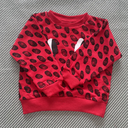 2025 Autumn Kids Sweaters Printed Girl Boy Casual Sweatshirts Long Sleeve Children Pullover Pant Set Clothes