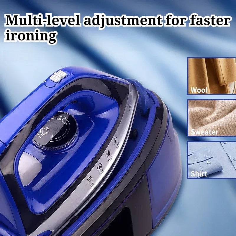 Large Capacity Water Tank Handheld Electric Irons Powerful Steam Faster Ironing Widened Panel Clothes Steam Iron Home Appliances