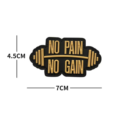 Sports Fitness Gym Patches No Pain No Gain ATHLETE team club Tactical Embroidered Patch brand Armband