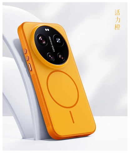 For Xiaomi Mi 17 Ultra Case Hard Silicone Skin Magnetic Wireless Charging Protective Back Cover For Xiaomi Mi 17 17Ultra hell