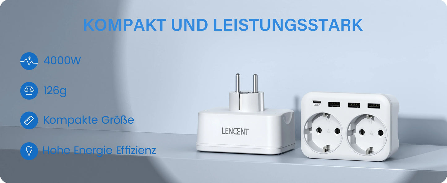 LENCENT USB Sockets dice Without Cable socket EU Socket Adapter Multiple socket EU Outlet Extender