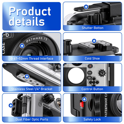 Seafrogs Scuba Diving Camera Case Cover For Olympus TG 7 TG 5 TG 6 Underwater Photography Equipment Waterproof Camera Housing 60