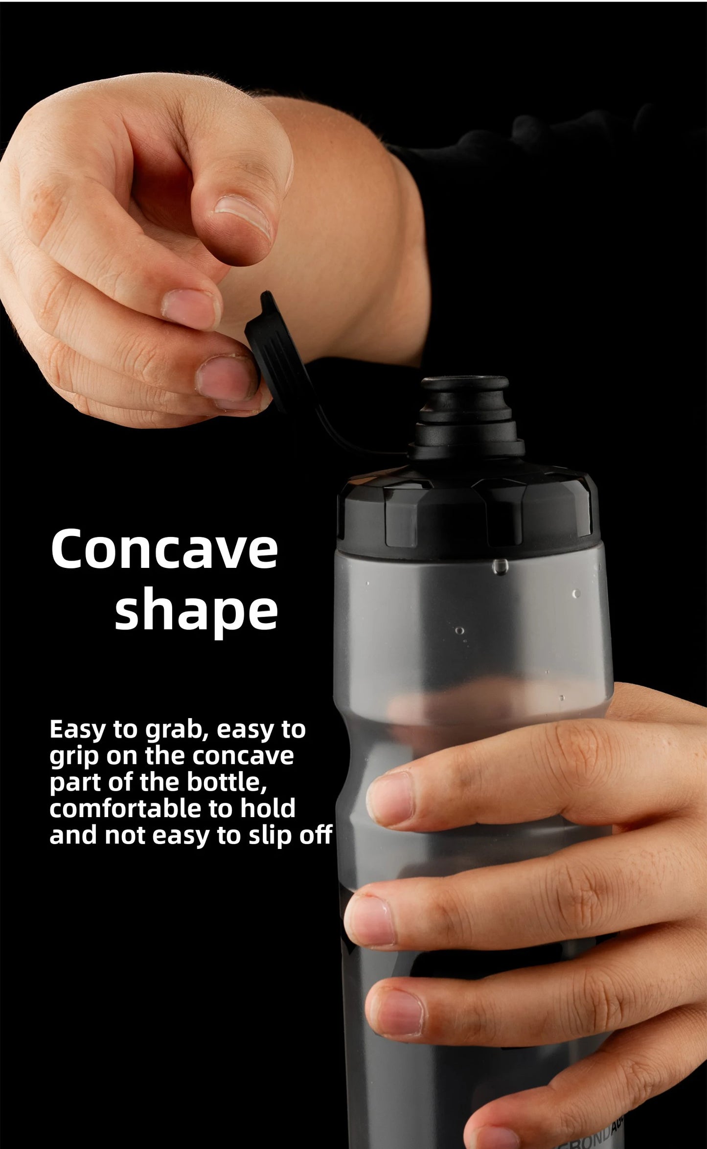 OFFBONDAGE Bicycle Water Bottle Squeezable Cycling Bottle Non-Deform Ultralight Sports Bottle Outdoor Camping Bike Drink Bottle