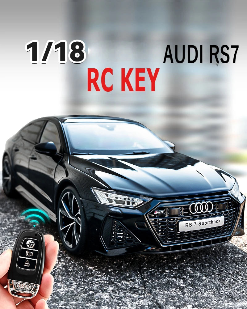 Simulation 1:18 AUDI RS7 Sportback Alloy Car Model Children Toy Vehicle Collectibles Miniature Voiture Home Decor Birthday Gift