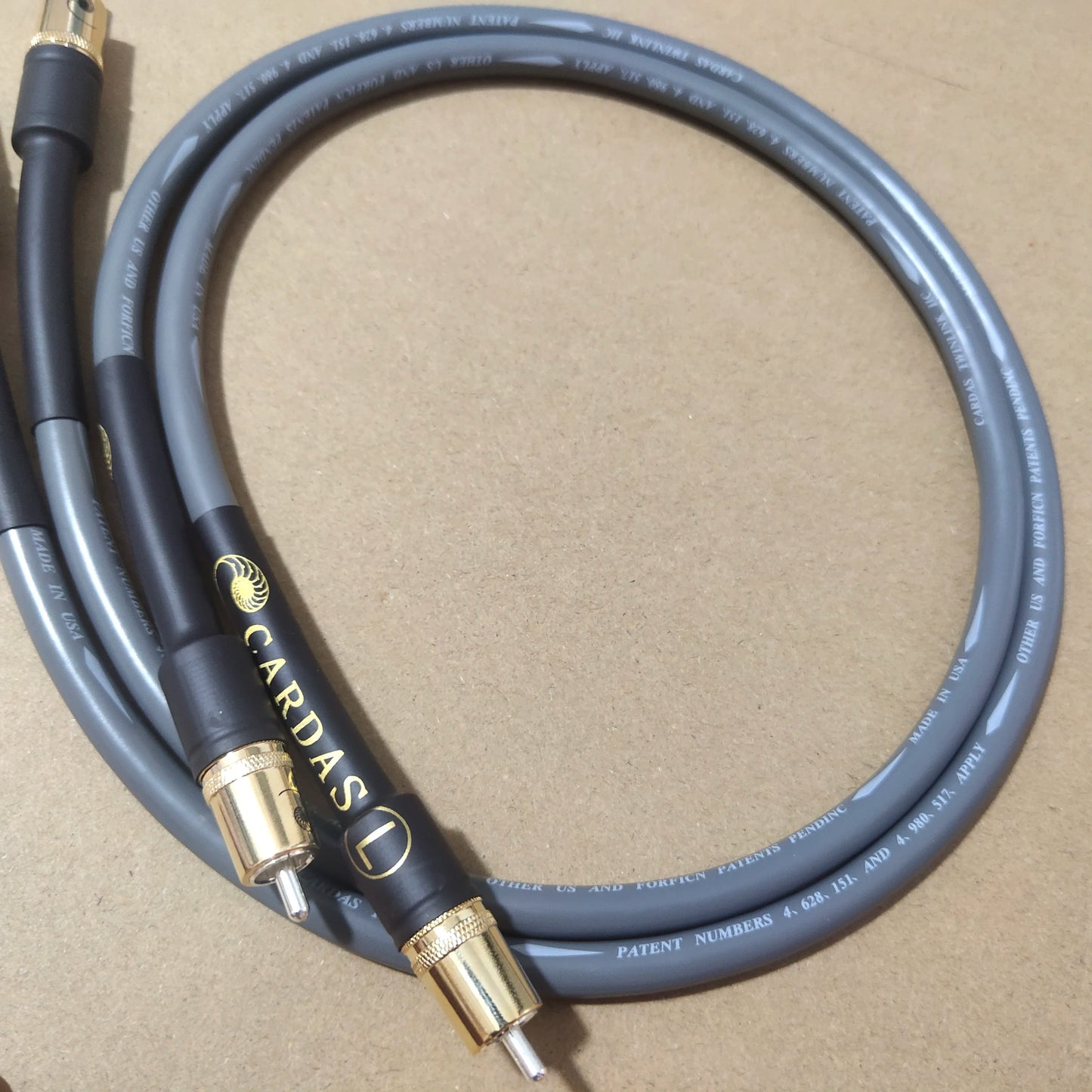 CARDAS TWINLNK IIC oxygen-free copper OFC audiophile RCA to RCA audio cable signal line with original silver plated RCA plug