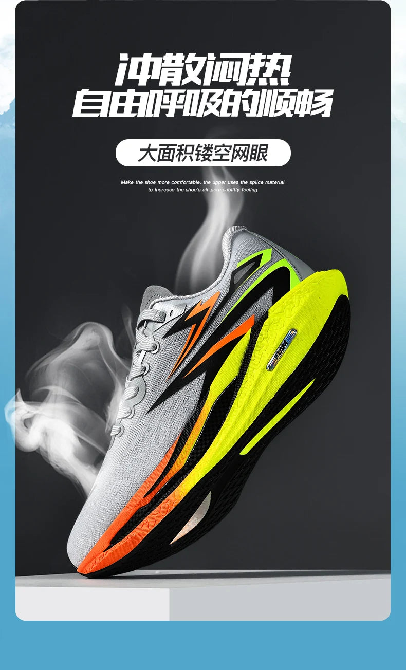 Men's Running Shoes Jogging Breathable Mesh Cushioning Non-Slip Outdoor Casual shoes Couple Trainer Race Sneakers Off-road Shoes