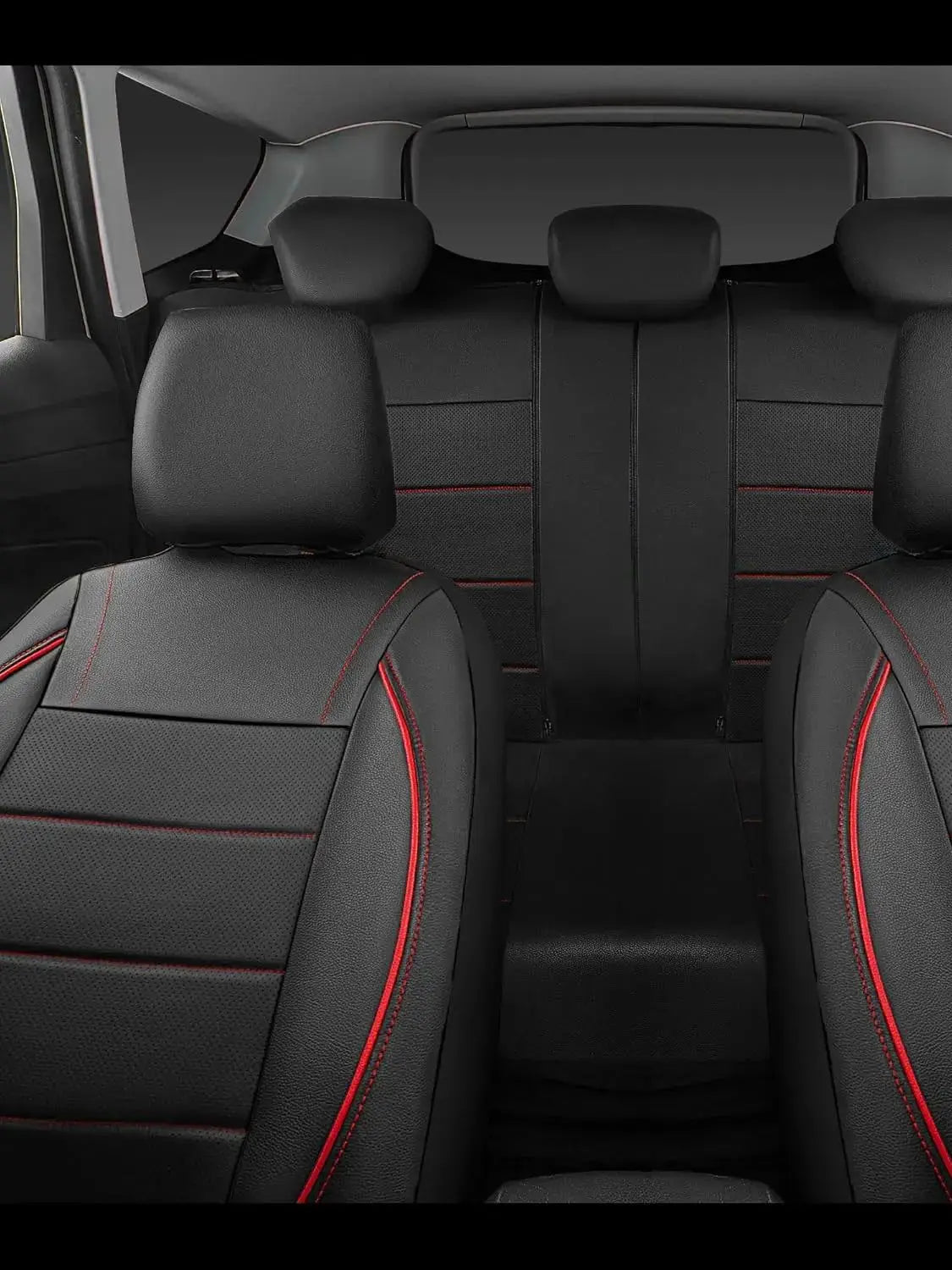 Universal Leather Car Seat Covers Simple Style Breathable 5 Seat Car Seat Cover by PDG ibma