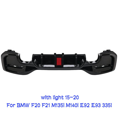 Rear Bumper Lip Diffuser With LED Rear Spoiler For BMW 1er M Sport F20 F21 M135i M140i Fits BMW BMW E92 E93 335I Accessories HOT