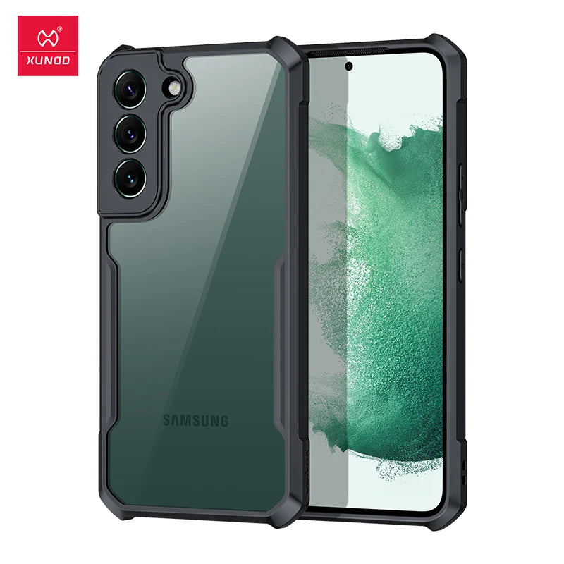 Xundd For Samsung Galaxy S24 S25 S26 Ultra Case For S25 S23 Plus S21 Ultra FE Airbag Shockproof Shell PC&TPU Back Clear Cover
