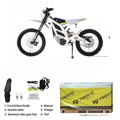Tc 79 Bike Falcon GT electric off-road vehicle, off-road mileage 120 kilometers, speed 95 kilometers/hour 16.8 kW 610 Nm torque