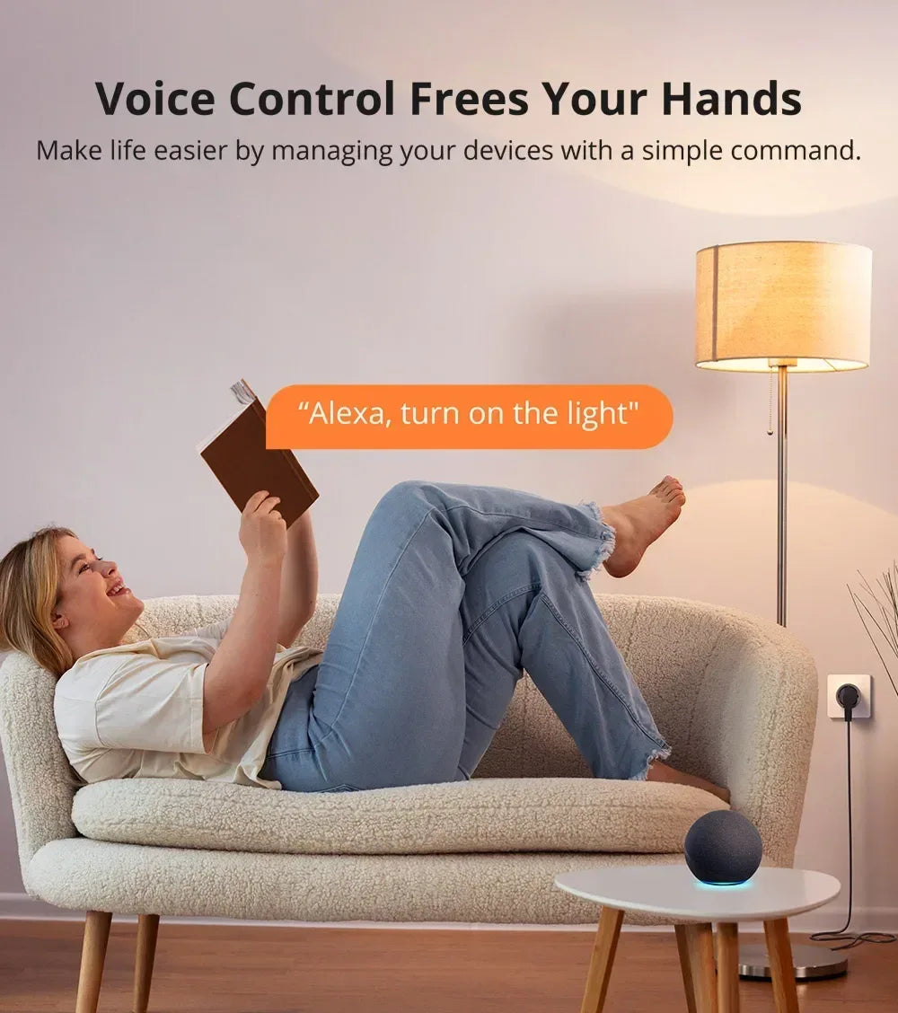 SONOFF S60 EU SONOFF Wifi Socket Wifi Smart Socket Overload Protection Timer Smart Scene Remote Control Via EWeLink Home IFTTT