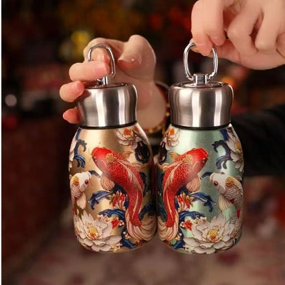 Creative Gift 316 Stainless Steel Insulated Cup Leak Proof Portable Water Bottle 300ml Durable Coffee Mug Outdoor Hiking