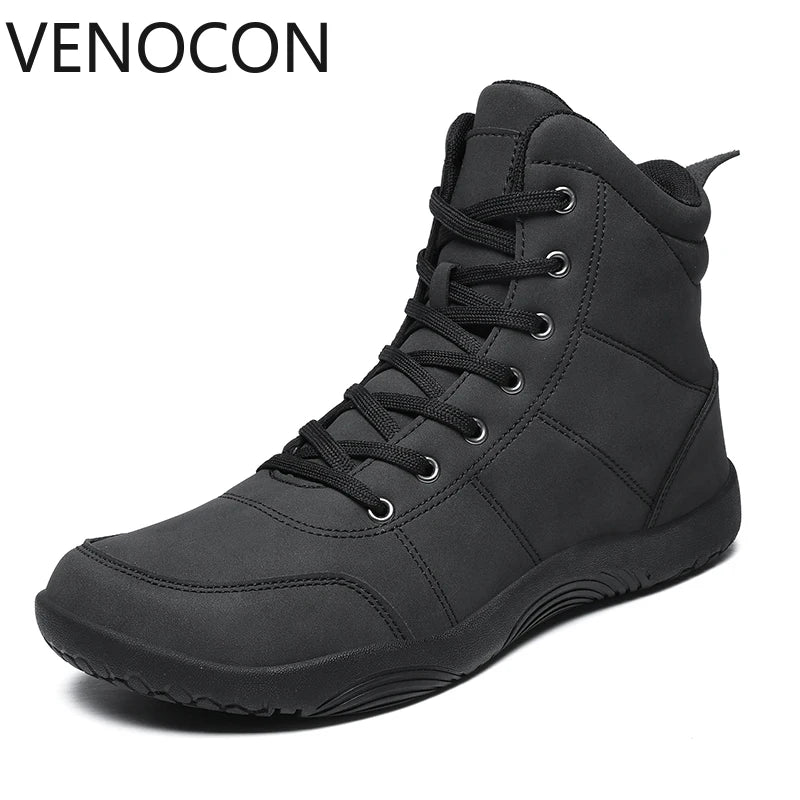 VENOCON Adult Barefoot Combat Sneakers Winter Man Men's Wide Toe Nose Walking Hiking Trail Boots Shoes Footwear For Women