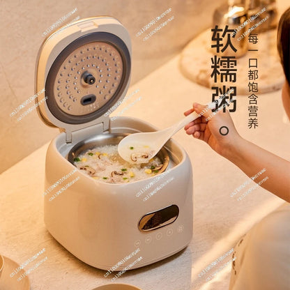 Rice cooker stainless steel 0 coated 3-4 people mini household rice soup separation 2-3 people rice cooker