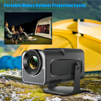 Salange HY320 MINI Android 14.0 Projector LED Beamer Home Cinema 300ANSI 720P WIFI Smart TV HD 1080P 4K Movie