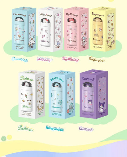 350MLStainless Steel Thermos Cups Student Kids Anime Cartoon Vacuum Flask Cute kitten/Dog/Bear Insulated Water Bottles Tumbler