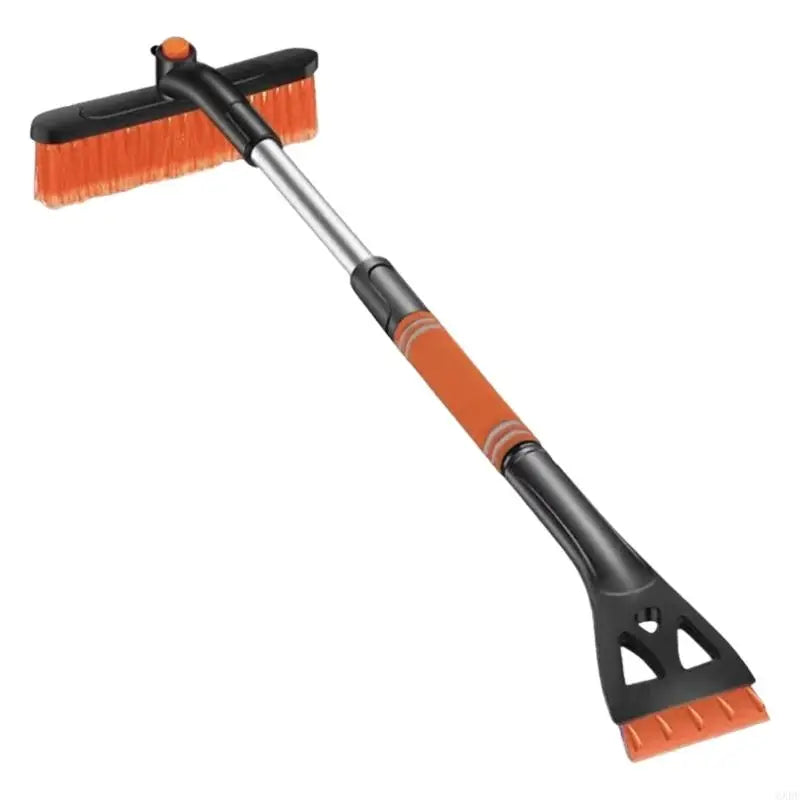 2025 New Three Function Auto Ice Scraper Removal Tool Detachable Design 34 Inch Extendable Rod Foam Cushion Grip For Windshield