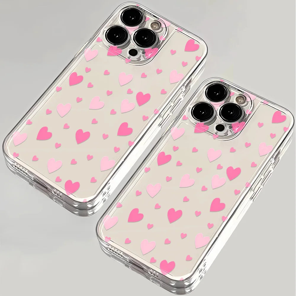 Luminous Love Case For iPhone 16 16E 15 11 12 13 14 Pro Max  For iPhone XR XS Max 8 Plus Back Cover