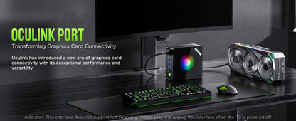 GMKtec K11 Mini PC AMD Ryzen 9 8945HS PC Gaming OCuLink DDR5 5600MHz 16GB/32GB RAM 512GB/1TB SSD Barebone USB4 Dual 2.5G LAN