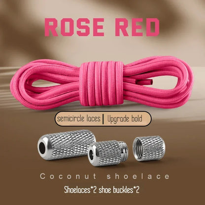 New Elastic Laces Sneakers Tennis Round Shoe laces Without ties Kids Adult Rubber Bands No Tie Shoelace Shoe Accessories