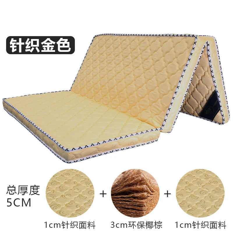 Natural Coir mattress coconut palm mattress pad hard coir palm folding mattress children's mattress 100% natural coir mattress