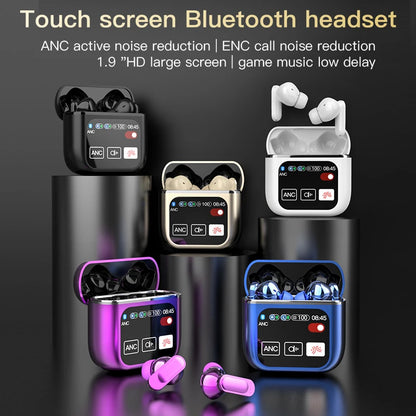 SE60 High quality Touch Screen ANC Wireless Earphones TWS Noise Cancelling Earbud Bluetooth 5.3 Long Battery life HiFi Headphone