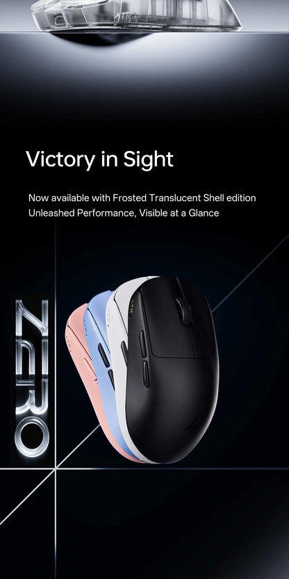 ATK Blazing Sky ZERO Ultralight Wireless Gaming Mouse Dual 8K PAW3950Ultra Transducer Wireless Mouse Ergonomic Mouse Foggy Mice