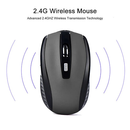 2.4G Wireless Mouse 2.4GHz Gaming Mouse 6D Optical Wireless Mouse Slim and Mini Compatible with MacBook and Laptops