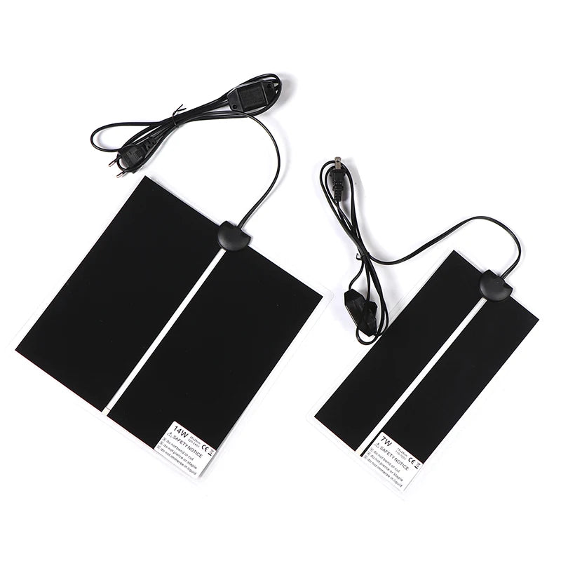 5-14W Terrarium Reptiles Heat Mat Climbing Pet Heating Warm Pads Adjustable Temperature Controller Mats EU
