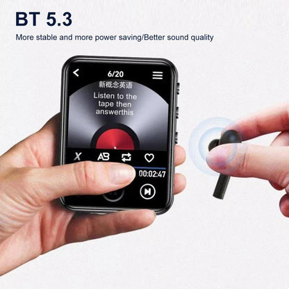 MP3 MP4 Player Lossless Music Player Full Touch Screen Bluetooth-Compatible HiFi MP4 Walkman with Speaker FM/E-book/Recorder