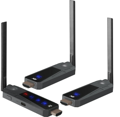 1080P 80m Wireless HDMI Transmitter and Receiver APP Monitor Video Transceiver Low Latency Plug and Play for PC TV Projector
