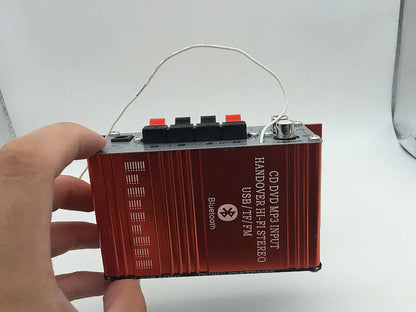 Mini HIFI Stereo Digital Amplifier Channel 2.0 Bluetooth 5.0 FM USB Home Theater Sound System G8  Power Amp Remote Control