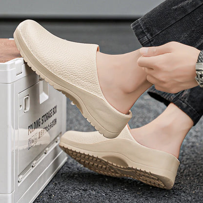 Men Chef Shoe Slippers Couples Garden Clogs Women Water Proof Cozy Sandals For Pet Workers Outdoor Fishing Shoes Doctor Shoes