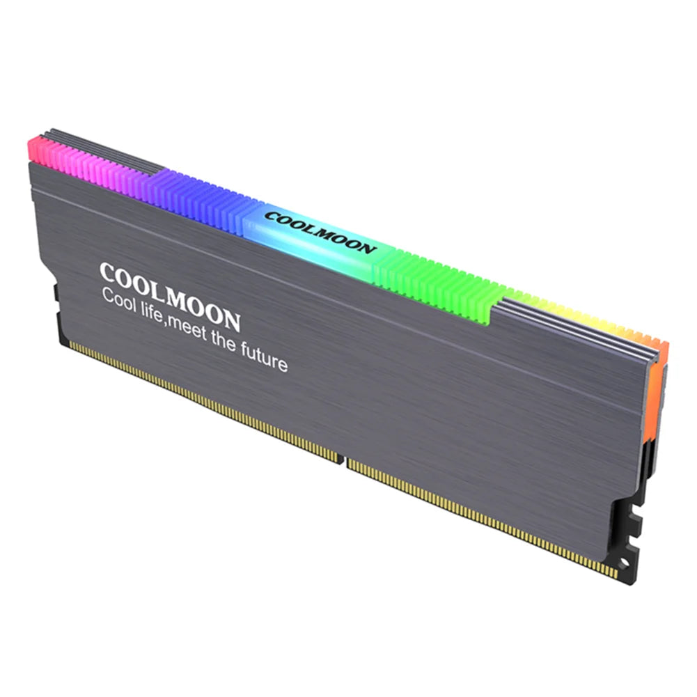 1-4PCS RAM Heatsink Radiator 5V 3PIN ARGB PC Memory Cooling Vest Addressable Heat Sink Cooler for DDR3 DDR4 DDR5 Desktop PC Ram