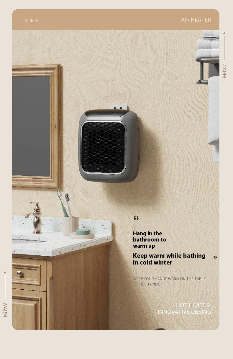 Electric Heater Home Appliance Heating Furnace Portable Heater Plug-in Room Heater Mini Radiator Remote Heating 500W