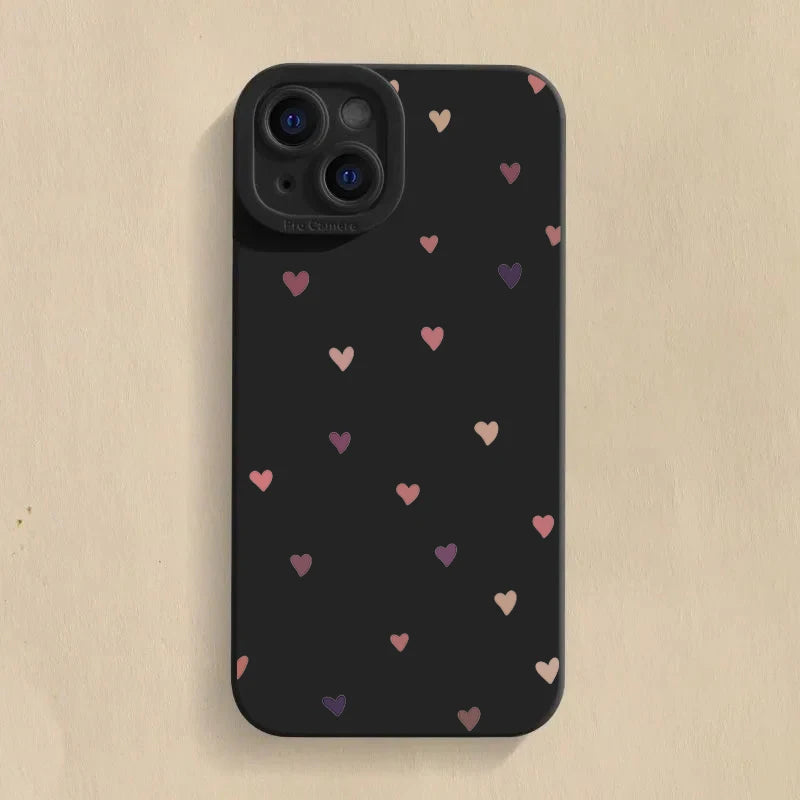 Colorful Small Love Heart Phone Case For Xiaomi Redmi Note 13 12 11 Pro Plus 5G 12S 11S 11 10S Redmi 13C 13 12 4G Silicone Cover