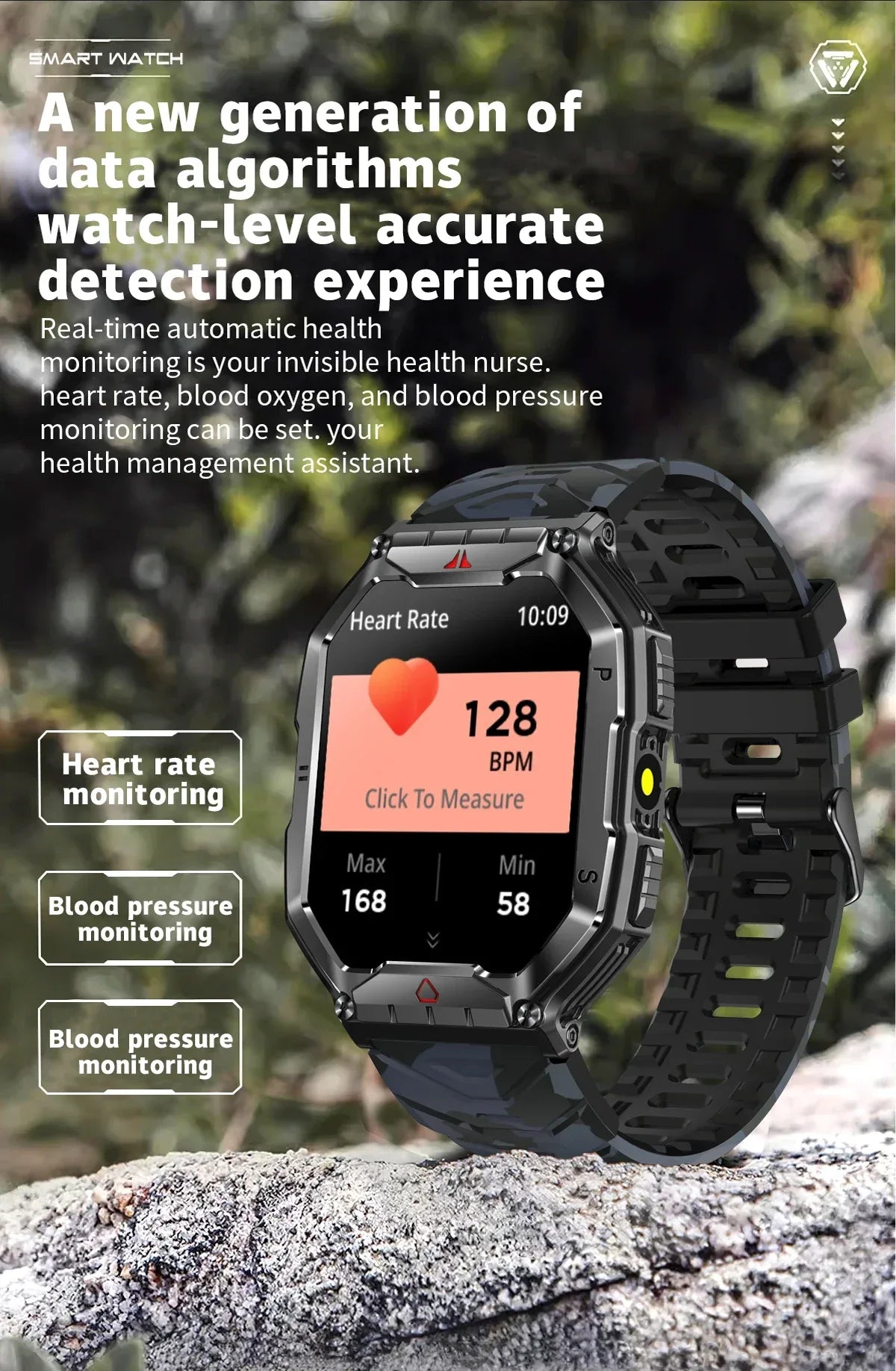 2025 New Men's Smart Watch 360 * 360 HD Touch Screen Sports Waterproof Smartwatch Health Monitoring Bluetooth Call Smart Watches