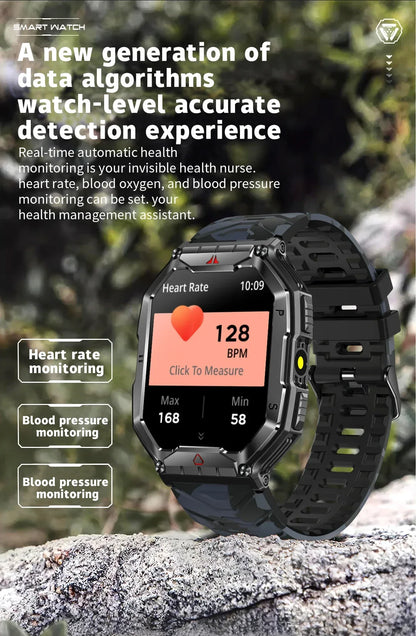2025 New Men's Smart Watch 360 * 360 HD Touch Screen Sports Waterproof Smartwatch Health Monitoring Bluetooth Call Smart Watches