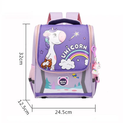 Waterproof Children Primary School Bags Cute Unicorn Rainbow Backpacks Kids Cartoon Animal Dinasour Shcoolbags for Kindergarten