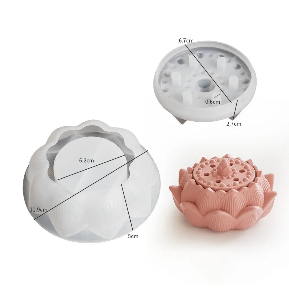 Gem Storage Box Silicone Mold DIY Concrete Round Bottle Making Mold, Used For Candle Cups, Jewelry Boxes, Vases, Fragrance Cups