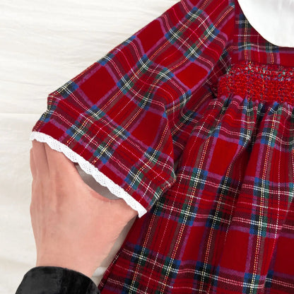 New Year's Party Clothes ﻿Christmas Toddler Kids Baby Girls Clothes Sister Matching Xmas Bodysuit Dress Outfits Red Plaids Sets
