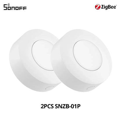 SONOFF SNZB-01P SNZB 01P Sonoff Wireless Switch Zigbee Scene Switch Two Way Control Act As Doorbell Emergency Button Via Google
