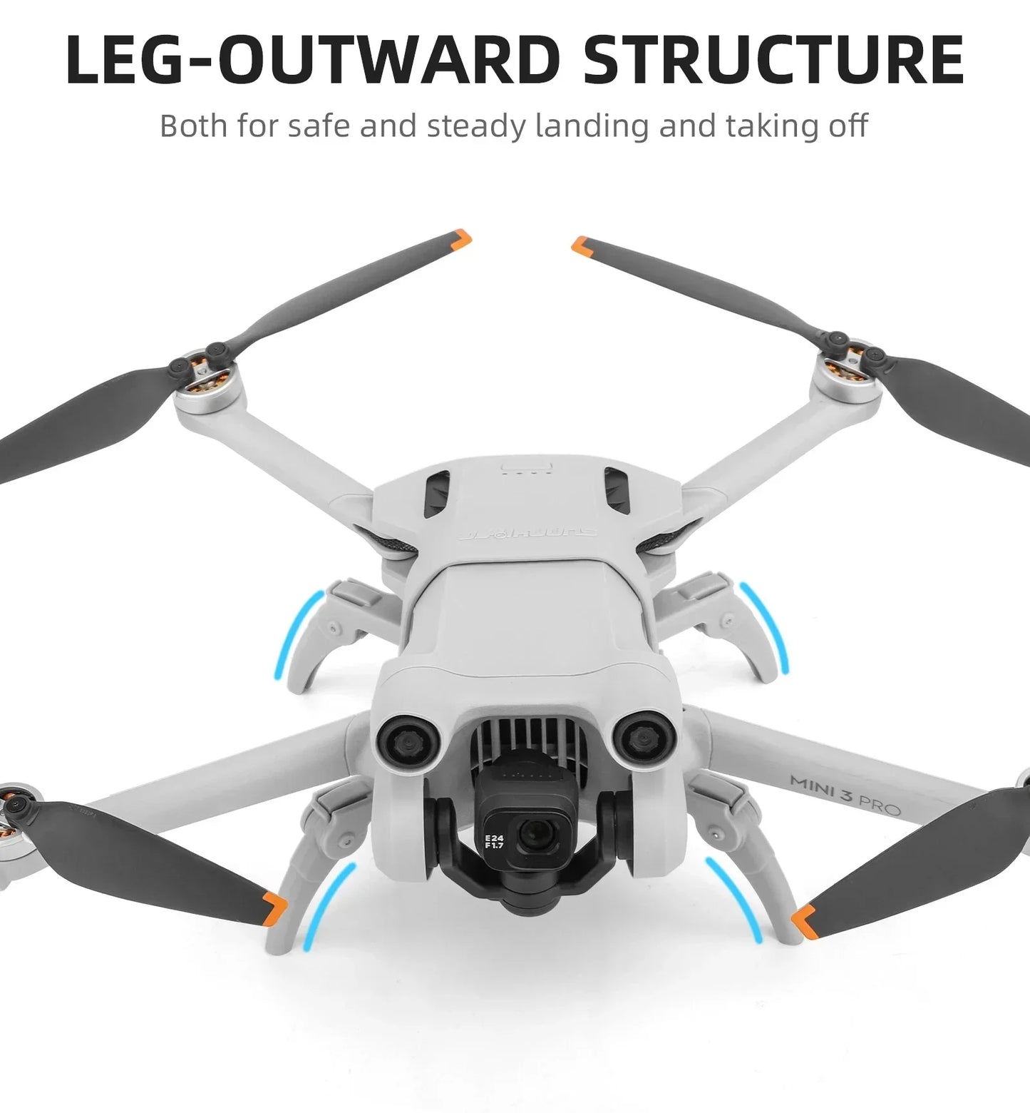 Foldable Spider Landing Gear For DJI Mini 3 Pro Drone Extension Protector Increased Height for DJI Mini 3 Pro Drone Accessories